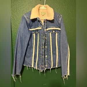 Shyanne Blue Denim Jacket with Cream Sherpa Lining